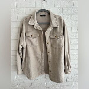 Members Mark Light Tan Shacket